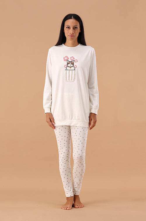 Pigiama Giro collo Donna 6P85023 Maryplaid - evabiancheria